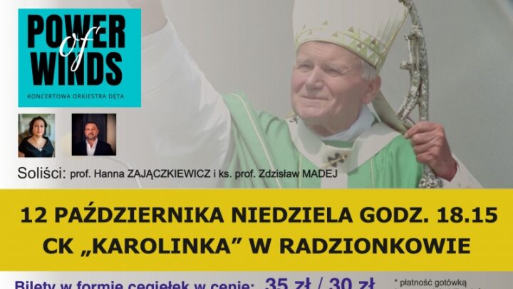 II Papieski Koncert Charytatywny – 12.10.2025r.